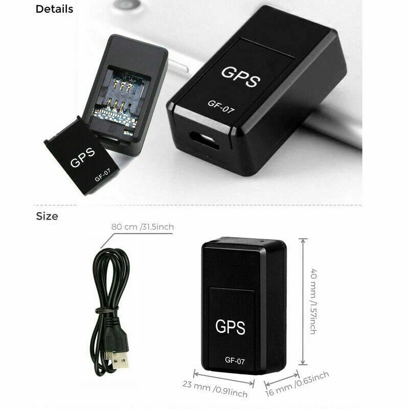 GF07 Mini Magnetic GPS Tracker Real-Time Car Truck Vehicle Locator GSM GPRS USA