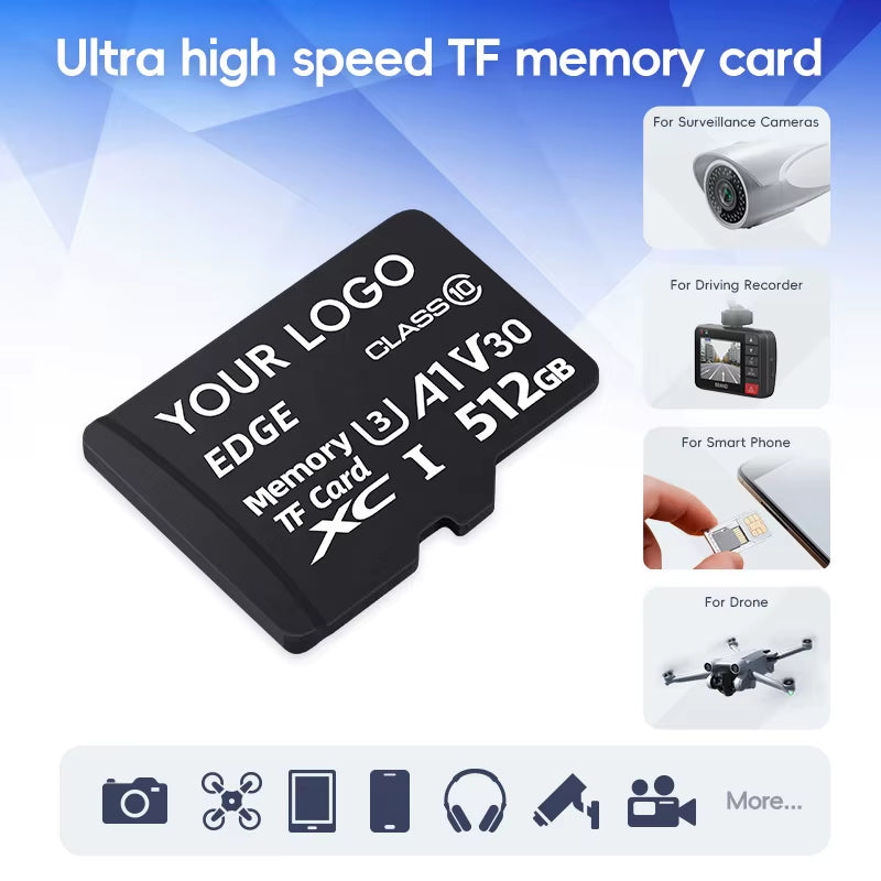 SD 4K Camera Memory Card 64GB 128GB TF Card SD Card 32GB Class10 U3 A1 32GB MINI SD 256GB for Camera/Recorder/Security Cameras