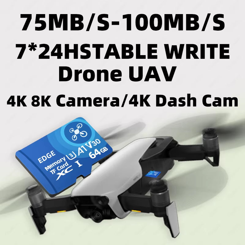 SD 4K Camera Memory Card 64GB 128GB TF Card SD Card 32GB Class10 U3 A1 32GB MINI SD 256GB for Camera/Recorder/Security Cameras