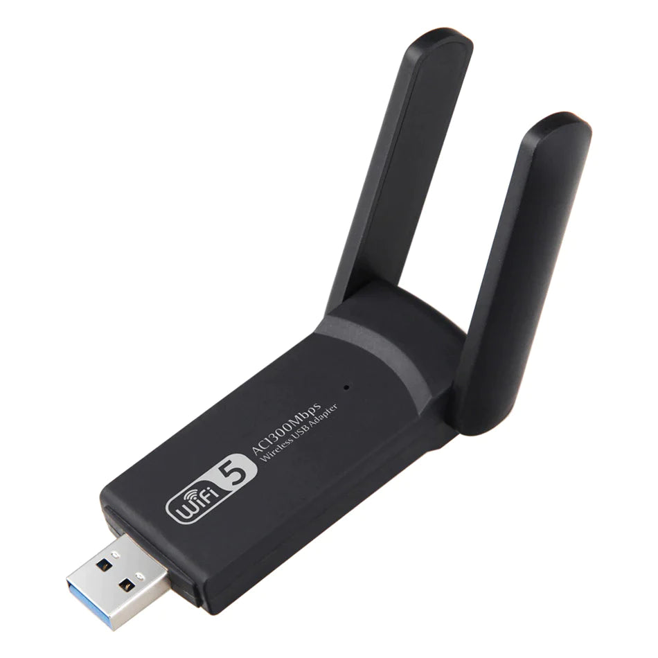 1300Mbps Long Range AC1300 Dual Band 5Ghz Wireless USB 3.0 Wifi Adapter Antennas